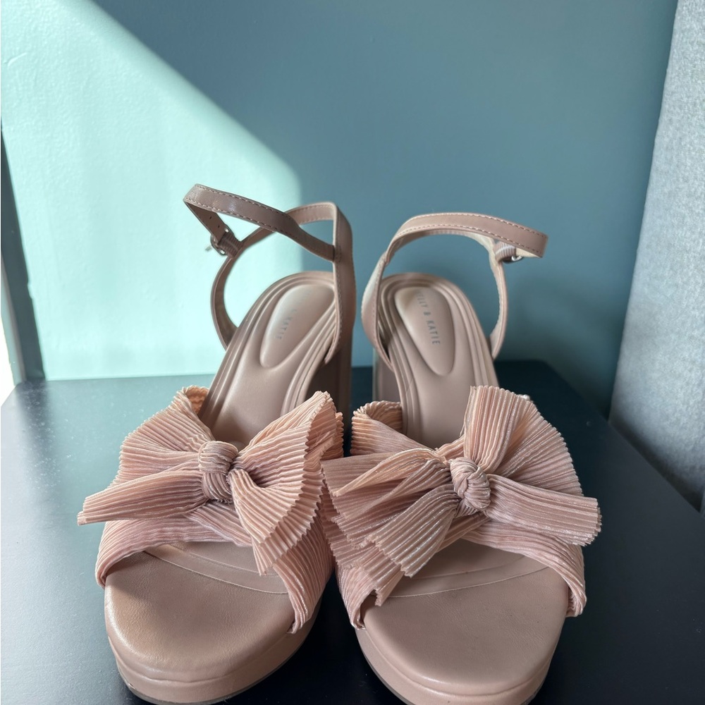 Kelly & Katie Blush Bow Heels